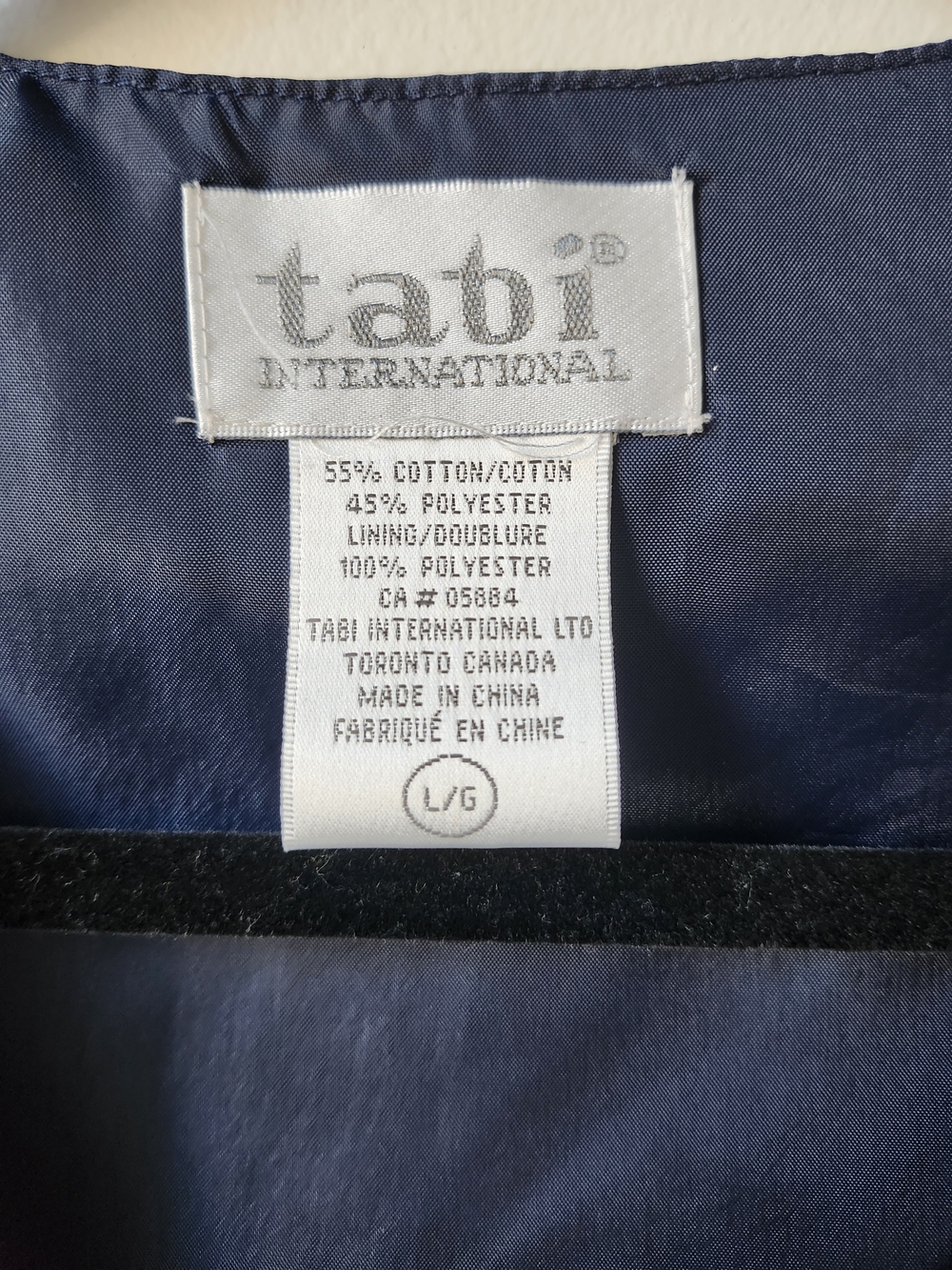 Tabi 90's Navy Cross Stitch Tapestry Equestrian Vest - Picture 10 of 11